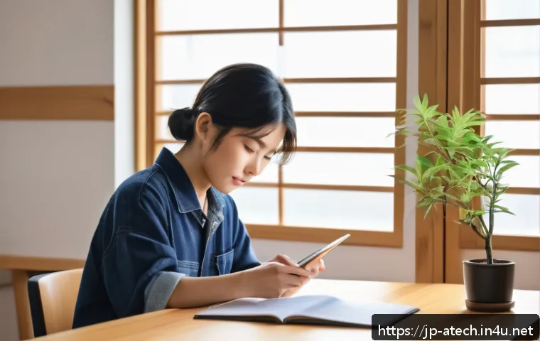 농업기술 시험 고득점 전략 - A modern Japanese study room scene focused on agricultural technology exam preparation, featuring a ...